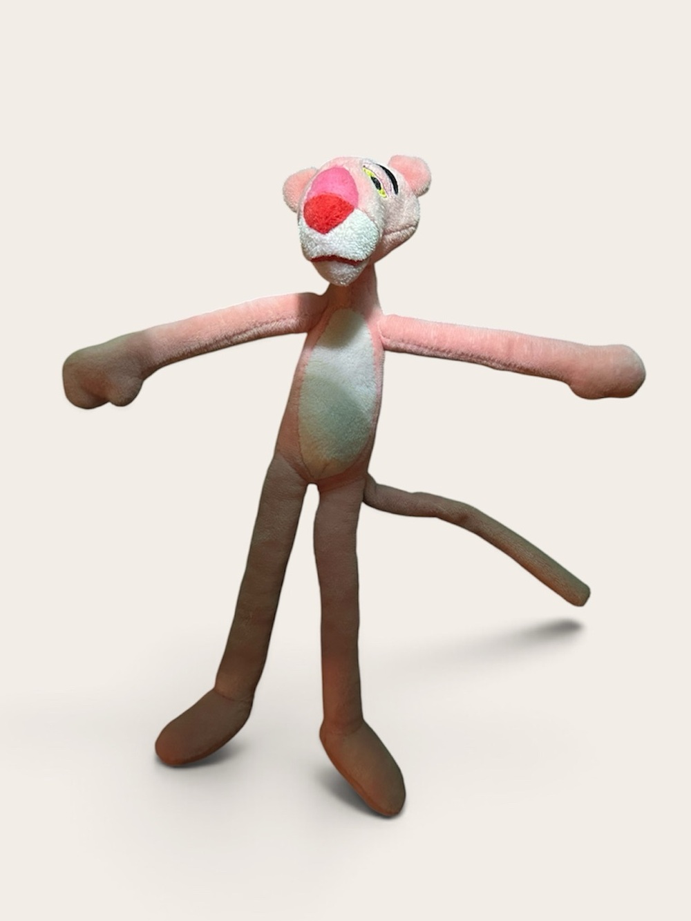 Long-Limb Pink Panther Plush Toy - Soft Pink Stuffed Animal